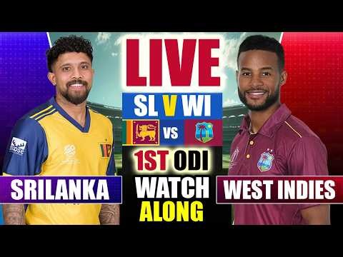 🔴LIVE: WI vs SL, 1st ODI Match | Sri Lanka vs West Indies Live | Live Cricket Match Today