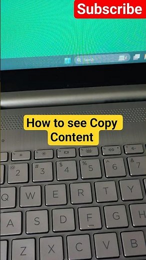 How To see Copy Content in laptop #shortcut #shorts #pc #laptop #shorts #trending #viral #windows