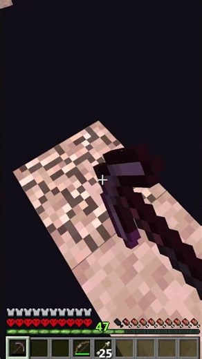 Lost it all trying to bridge the void #minecraft #shorts #hardcore