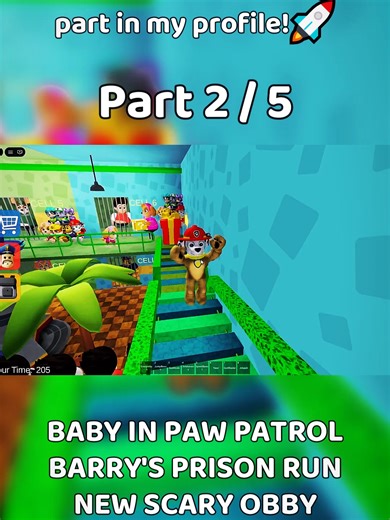 Part 2 / 5 BABY IN PAW PATROL BARRY'S PRISON RUN NEW SCARY OBBY ROBLOX #foryou #fyp #robloxfyp #roblox #robloxstory #obby #obbyroblox #BABY #IN #PAW #PATROL #BARRY #PRISON #RUN #NEW #SCARY #OBBY