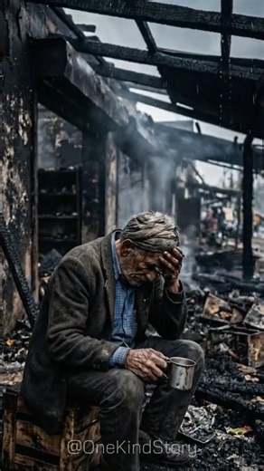 His shop burned to the ground. Then a stranger showed up. 🙏🔥