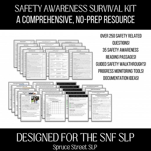 Safety Awareness Survival Kit for Adult Speech Therapy - Etsy