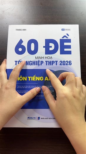 Sách 60 đề minh họa Thi tốt nghiệp THPT 2026 môn Tiếng Anh
