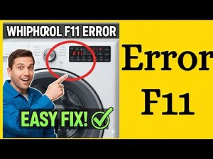 Whirlpool Washer F11 Error Fix | Step-by-Step MCU & CCU Troubleshooting Guide