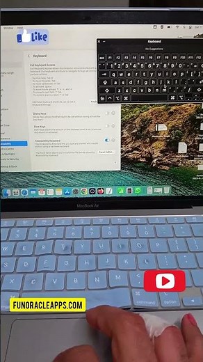 Open an on-screen keyboard on MAC os