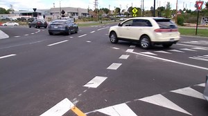 Drivers still getting used to Dublin roundabout causing some traffic confusion