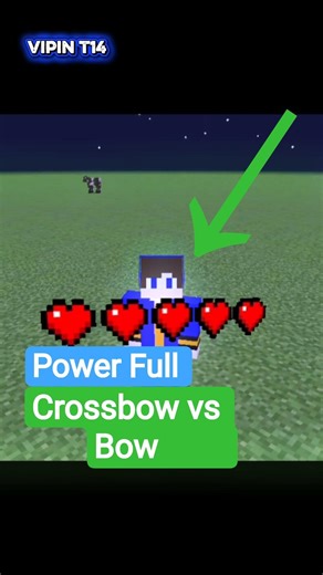Crossbow vs Bow ! #minecraft #shorts #viral