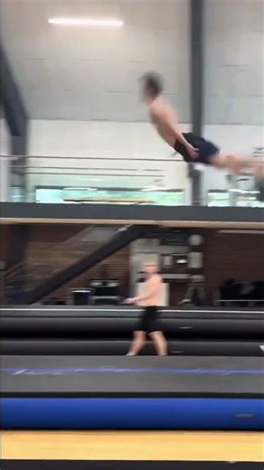 Gymnast's EPIC Flips on Air Track Audience AMAZED!