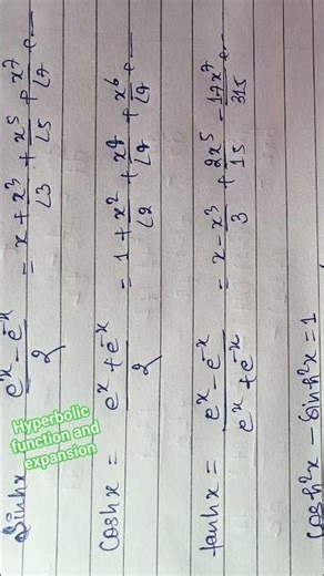 hyperbolic function and expansion #uptgtpgtexam