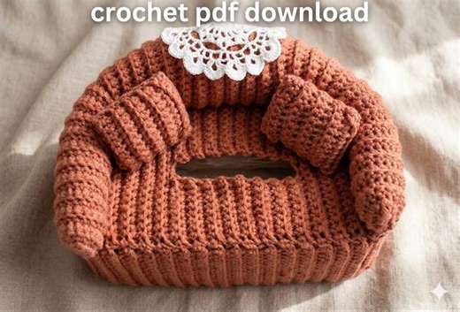 Crochet Tissue Box Cover Pattern - Tissue Box Holder Crochet Pattern PDF • Beginner Friendly Home Decor • Digital Download - Etsy