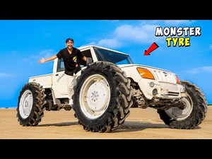 I Put Tractor Tyre On Car…😈 | Full 4x4 Offroading