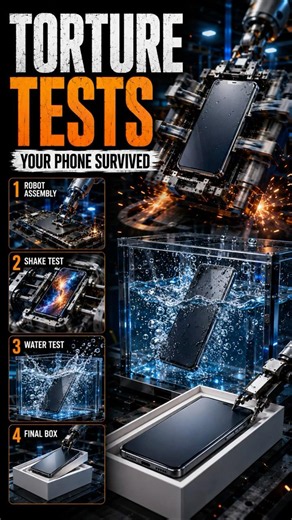 Factory Torture Tests Every Phone Must Survive 💀📱