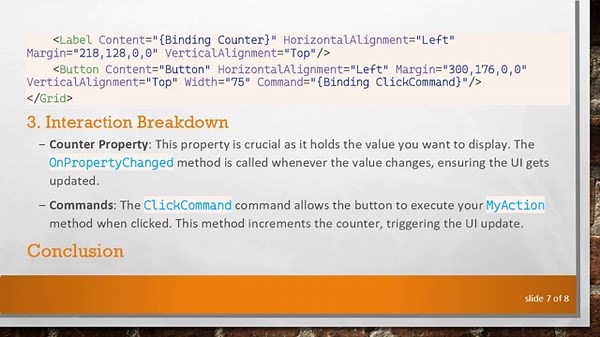 How to Use INotifyPropertyChanged and Commands in C# WPF