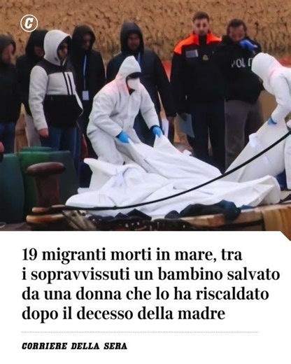 19 migranti morti in mare, tra i sopravvissuti un bambino salvato da una donna che lo ha scaldato