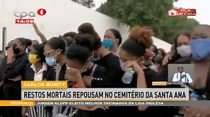 Carlos Burity - Restos mortais repousam no cemitério da Santa Ana | Televisão Pública de Angola - TPA "Oficial"