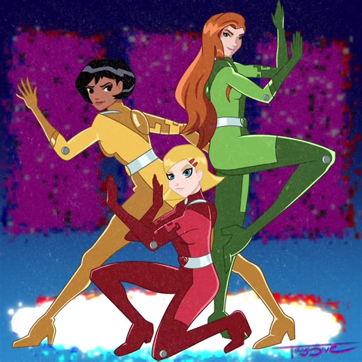 If she don’t know who they are, she’s too young for you bro #TotallySpies #Cartoon #Drawing #DigitalArt #CreateArt