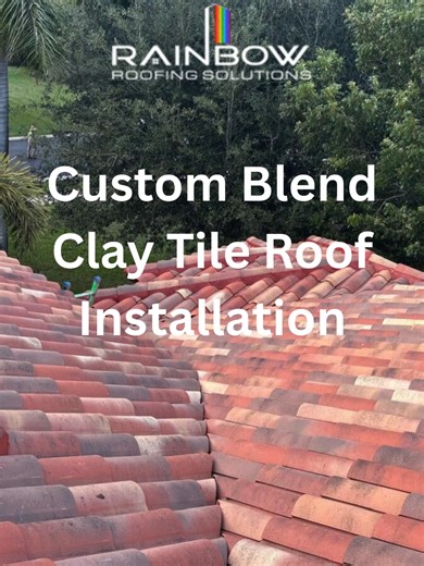 Looking for the best residential roofing company in Davie? Searching for the best residential roofing company in Davie? Look no further — Rainbow Roofing Solutions, LLC is your trusted local expert for quality, craftsmanship, and long-lasting protection. Here’s one of our latest projects: 👉 A custom clay tile roof in Davie, FL, featuring a unique blended color design that enhances both beauty and durability. This wasn’t just a re-roof — it was a transformation. Every tile was hand-laid with pre