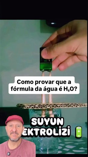 Como provar que água é H2O?