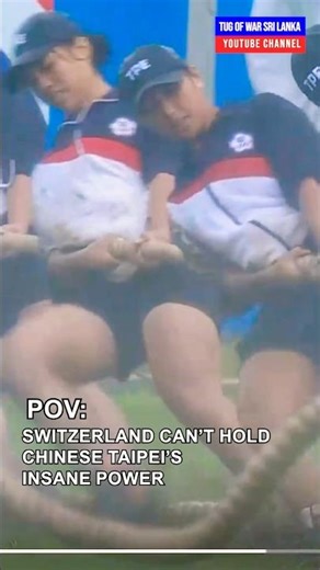 Can Switzerland Stop Chinese Taipei? 😲🔥 Insane Tug of War Power | #shorts