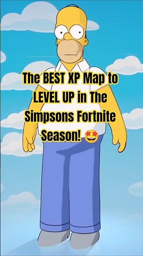 The BEST XP Map to LEVEL UP in The Simpsons Fortnite Season! 🤩