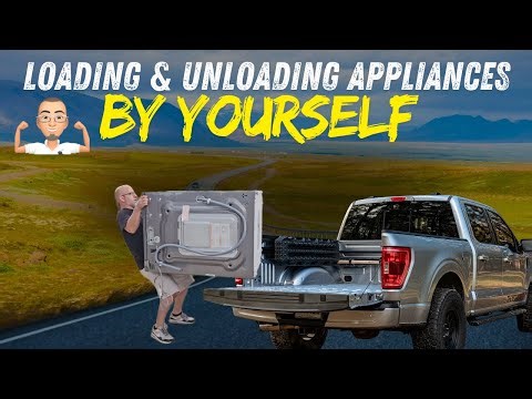 How To Load And Unload A Washer And Dryer In, Or Out Of, A Truck By Yourself.