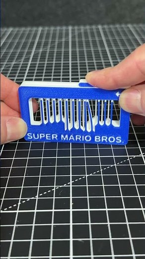 3D Printed Musical Fidget – Super Mario Bros Ground Theme 🎵 #3dprinted #retrogaming #musical