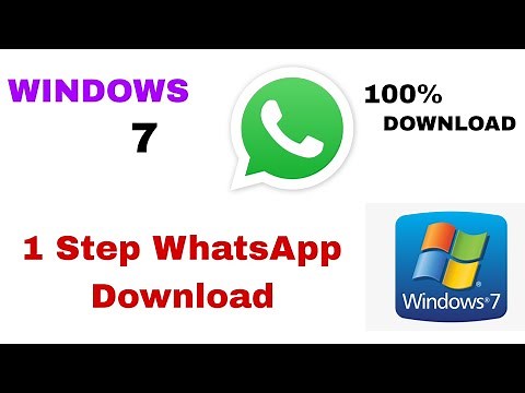 How To Download WhatsApp Windows 7 || WhatsApp Download PC/LAPTOP Win7