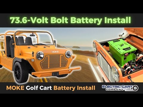 MOKE Golf Cart Lithium Install | How to Install a 72V 105-AH Bolt Energy USA Battery