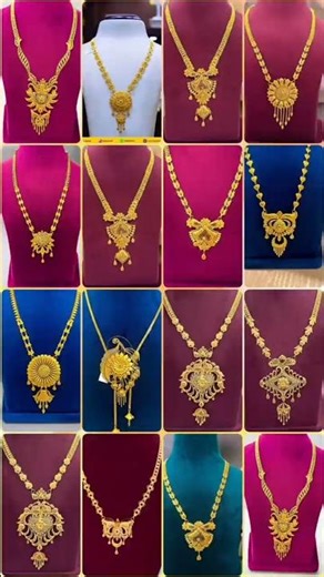 letest gold long necklace #necklace #mangalsutra #pendantnecklace #goldchain #goldjewellery #shorts