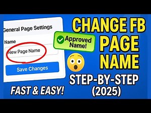 ℹ️ HOW TO CHANGE YOUR FACEBOOK PAGE NAME (2025 STEP-BY-STEP GUIDE!)