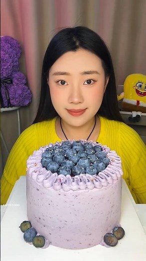 unbelievable girl eats whole cake herself #shortvideo