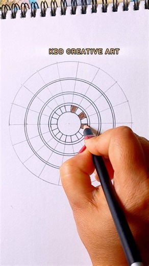 Easy Mandala Art 🎨 #mandalaart #mandalatattoo #art #artist #drawing #kbdcreativeart | KBD Creative Art