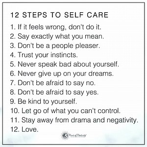 12 Steps To Self Care | Power of Positivity
