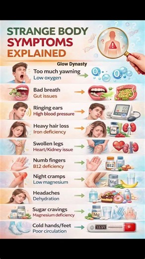 Strange Body Symptoms You Should NEVER Ignore 😳⚠️ #shorts