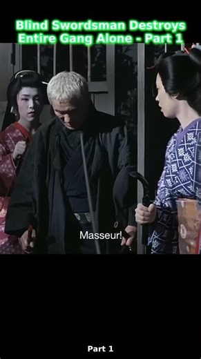Blind Swordsman Destroys Entire Gang Alone
