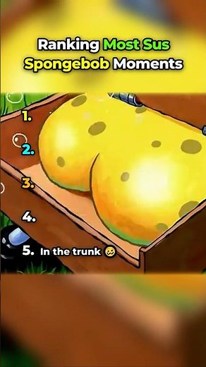 Ranking Most Sus Spongebob Moments (pt. 2) 😭