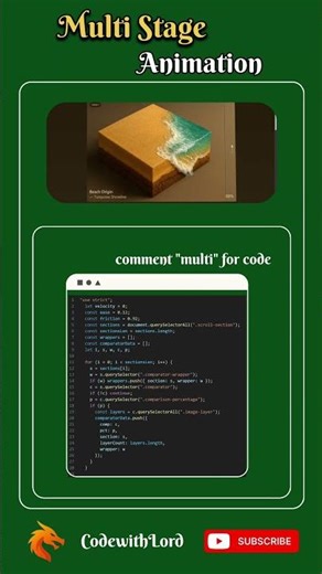 Multi-Stage Scroll Animation Using CSS & JavaScript | Scroll-Driven UI Animation Tutorial