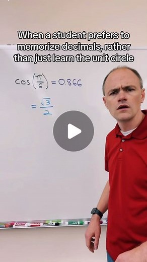 Tyler Wallace | I promise learning the unit circle is actually easier! You don’t need that calculator for trig class! #unitcircle #trig #trigonometry... | Instagram