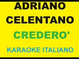 CREDERO' - CELENTANO KARAOKE