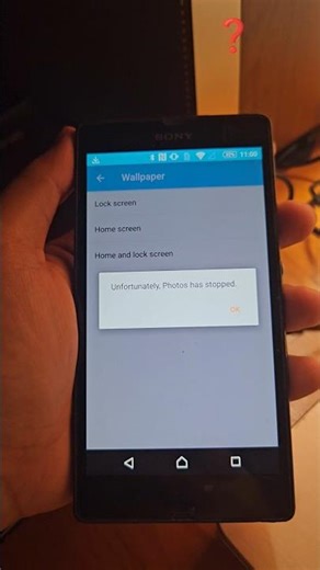 Sony Xperia Z lock screen wallpaper issue #shorts