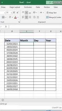 Excel: Extract Month, Day, and Year (EASY!)