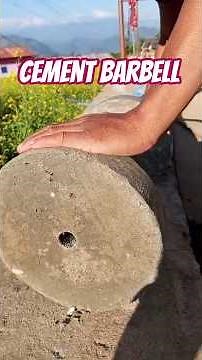 How to Make Homemade Cement Barbell - DIY Concrete Barbell