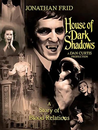 🦇 Dark Shadows (1966) 🦇 Before vampires sparkled, they brooded. Dark Shadows (1966) crept onto television and changed gothic horror forever. Set in the fog-drenched town of Collinsport, the series became legendary the moment Barnabas Collins rose from his coffin—an elegant, tragic vampire cursed by love, time, and blood. This wasn’t just a soap opera… it was haunted. Witches, ghosts, werewolves, parallel timelines, and doomed romance all collided in a slow-burn nightmare that felt like classic