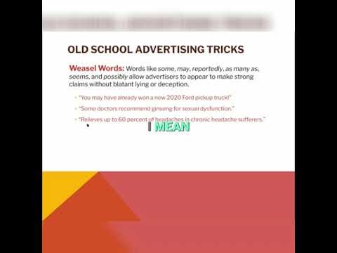 Deceptive Advertising: How "Weaslers" Mislead You #shorts