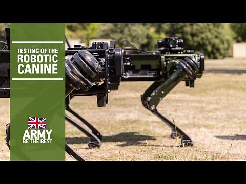Testing of the Robotic Canine | British Army