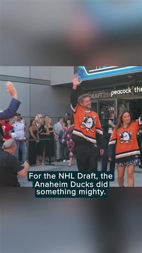 Humankind on Instagram: "The Anaheim Ducks reunited "Mighty Duck" actors Joshua Jackson (Charlie Conway) and Marguerite Moreau (Connie Moreau) to make their NHL Draft pick."