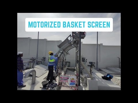 Motorized BASKET SCREEN for pumping station | EQUIPWATER