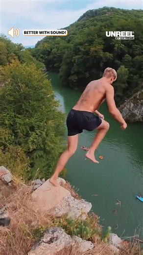 Leap of Thrills: Epic Cliff Diving Adventure with Thunderous Splashes!