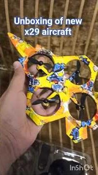 unboxing of x29 fighter jet