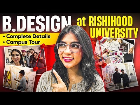 B.Design at RISHIHOOD University ✅ | Complete Information | Campus Tour + fest | Walkinwitharpi